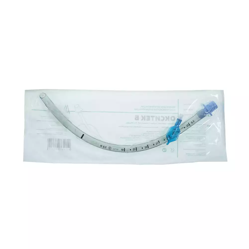 Трубка эндотрахеальная №9.5 без  манжеты, диаметр 9.5/12,9мм, длина 330мм, наличие РКП, стерильная