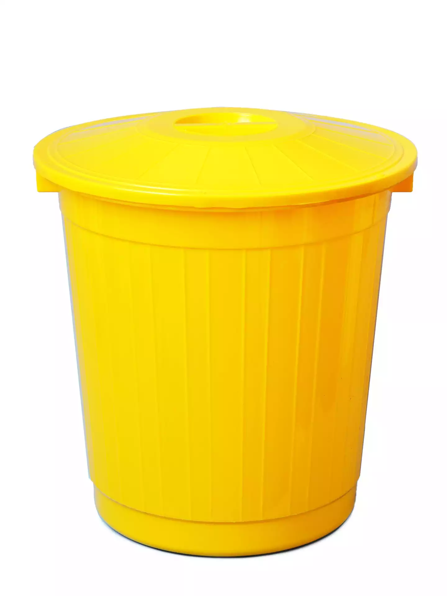 Бак 80,0л для сбора, хранения медицинских отходов (класс Б), с крышкой, цвет желтый, многоразовый