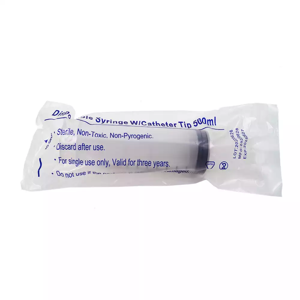 Шприц 500,0мл (Жанэ), 3-х компонентный, нестерильный, бытовой