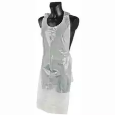 Фартук полиэтиленовый, ПНД, размер 74*120см, ПНД 15, нестерильный, цвет белый