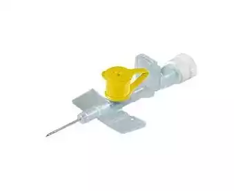 Катетер внутривенный периферический Berocan с портом и с крыльями, трубка катетера фторэтиленпропилен (FEP) с 2-мя р/к полосами, 24G (0,7x19 мм)